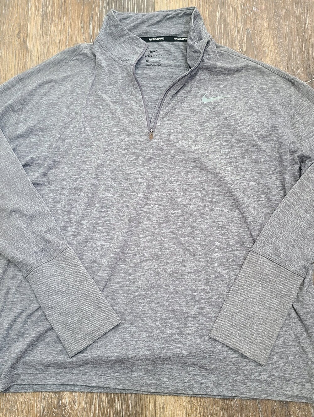 Nike Dri-fit 3/4 Zip Running Top Women's XL
